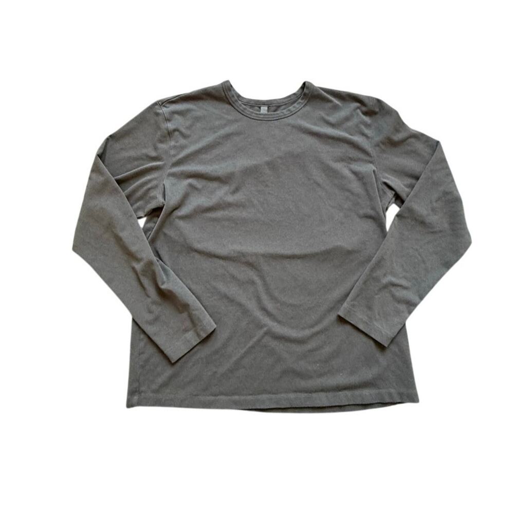 Skims Boyfriend Long Sleeve Shirt, Size Large, Black